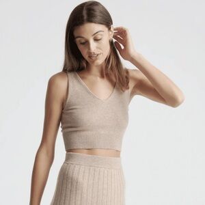 Quince Mongolian Cashmere Cropped Tank